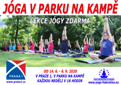 Lekce jógy zdarma - Kampa Park